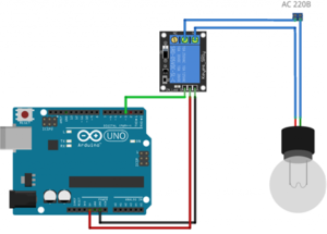 Схема подключения электромагнитного реле к Arduino